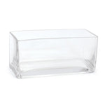 Glass Rectangle Vase Clear (10*10*20)