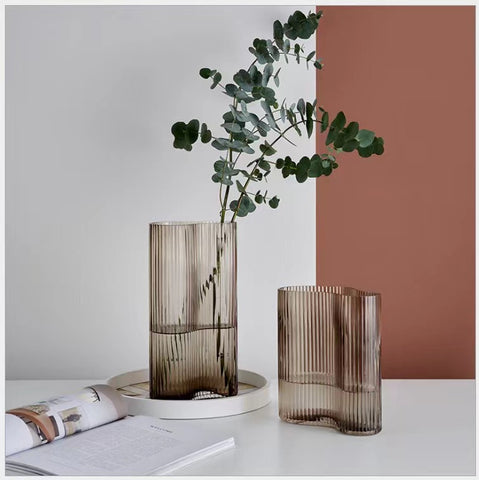 Modern Vase Brown L (30cmH)