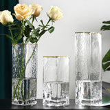 Glass Square Tank Vase L (10*30cmH)