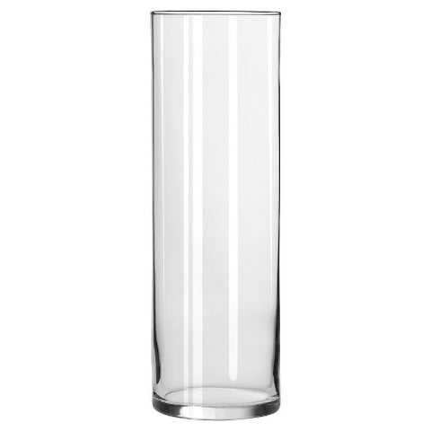 Glass Cylinder Vase Clear (12Dx40cmH)