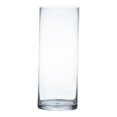 Glass Cylinder Vase Clear (15Dx25cmH)