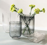 U Shape Vase Grey L (23cmH)